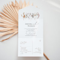 Boho Autumn Wildblomma | Avslappnad försegling och