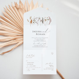 Boho Autumn Wildblomma | Avslappnad försegling och