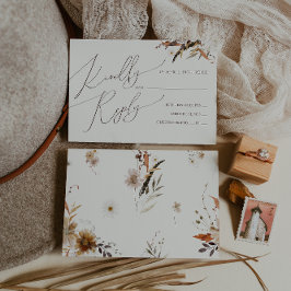 Boho Autumn Wildblomma | Beige OSA kort