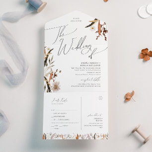 Boho Autumn Wildblomma   Bröllop i förseglingen oc