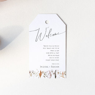 Boho Autumn Wildblomma   Bröllop Välkommen Presentetikett