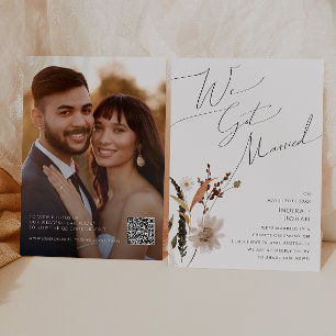 Boho Autumn Wildblomma   Tillkännagivande av förän