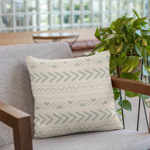 Boho Aztec Sage Grönt Kudde