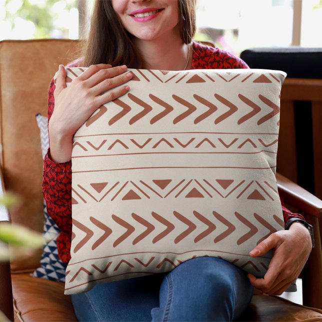 Boho Aztec Terrakotta Kudde (Skapare uppladdad)