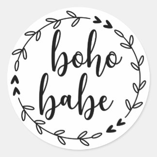 Boho Babe Wandee Runt Klistermärke