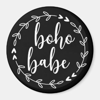 Boho Babe Wandeine White Magnet