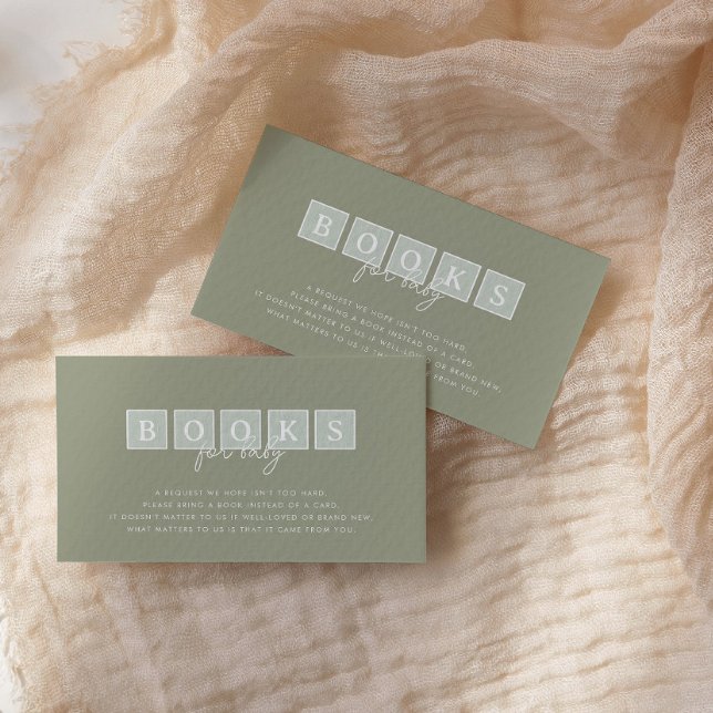 Boho Baby Blocks Gröna Böcker för Bebis Tilläggskort (Skapare uppladdad)
