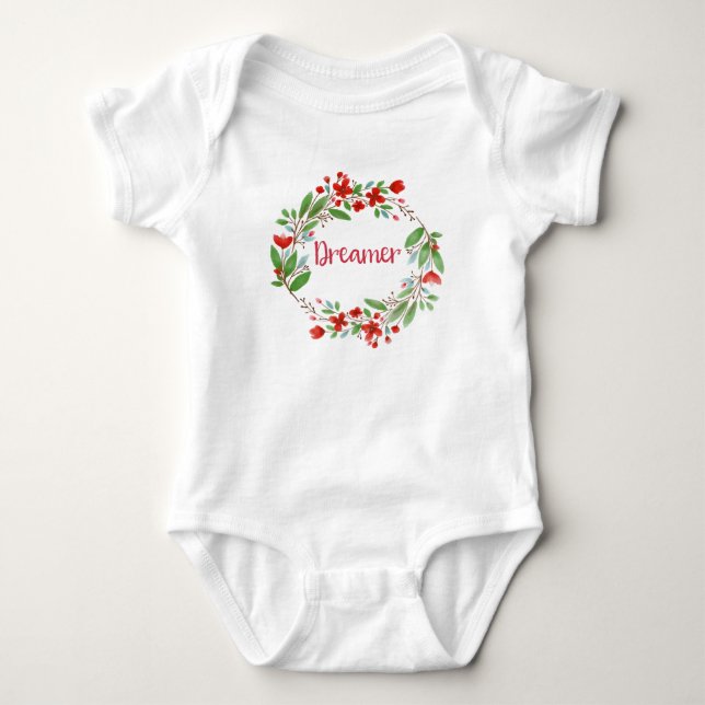Boho Baby Bodydräkt Cute Bohemian Baby Gift Shirt T Shirt (Framsida)