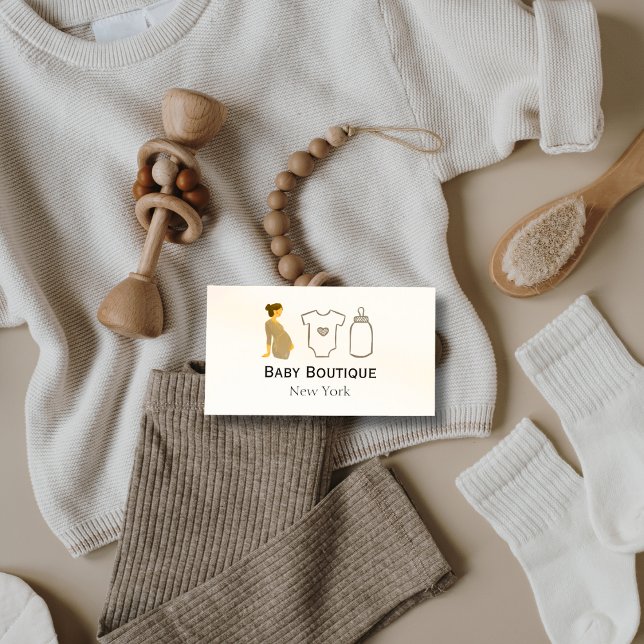 Boho Baby Boutique New York Visitkort (Baby Boutique Business Cards)