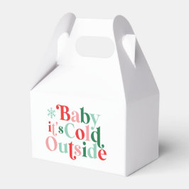 Boho Baby Det är kallt ute jul retro font Presentaskar