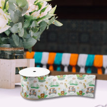 Boho Baby Elephant, Monkey, Lejona Golf Baby Mönst