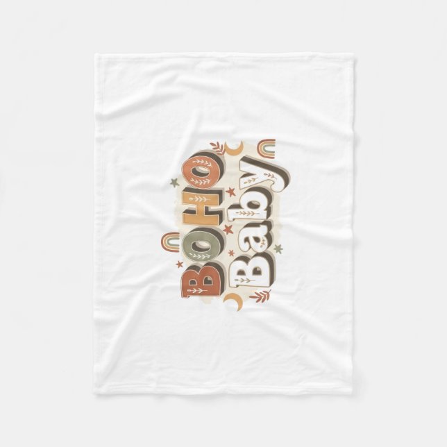 Boho Baby Flanellfilt Fleecefilt (Framsidan)