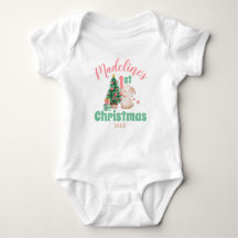 Boho Baby Första jul med Namn Rabbit Träd