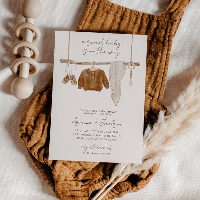 Boho Baby Gender Neutral Couple Shower Inbjudningar (Skapare uppladdad)