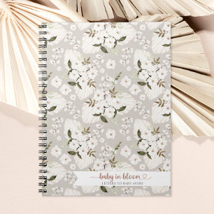 Boho Baby i Bloom Brev till Baby Journal Noteboo Anteckningsbok
