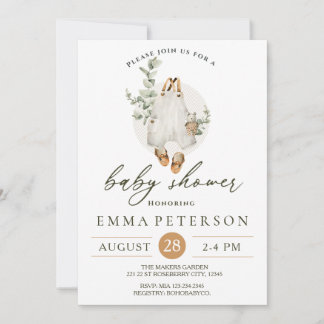 Boho Baby Little Romper Baby Shower-inbjudan Inbjudningar