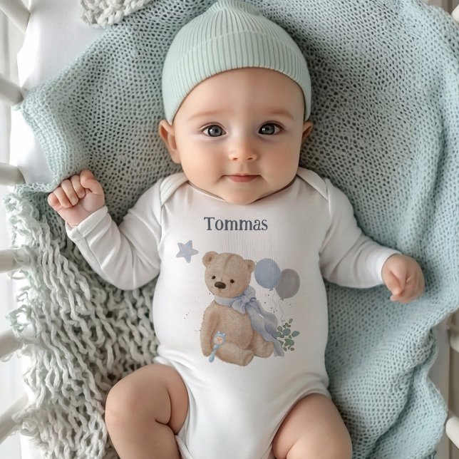 Boho baby nalle Björnbarnsbad  T Shirt (Skapare uppladdad)