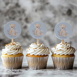 Boho baby nalle Classic Round Sticker Runt Klistermärke