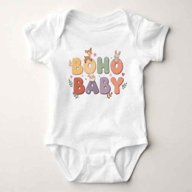 Boho Baby Pastel One-Piece T Shirt (Framsida)