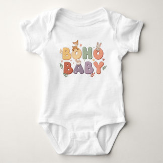 Boho Baby Pastell Endräkt T Shirt