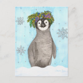 Boho Baby Penguin Vykort