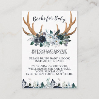 Boho Baby Shower Bokar för Baby-inmatningskort Tilläggskort