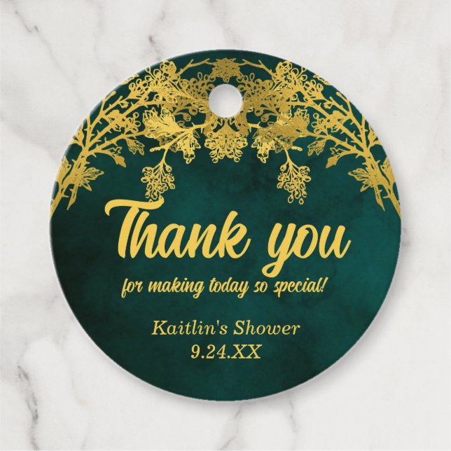 Boho Baby Shower | Bröllopsfest Tack Gåvor Etiketter (Framsida)