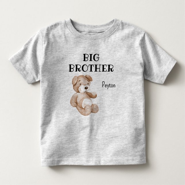 Boho Baby Shower Cute Big Brother 2T till 56T T Shirt (Framsida)