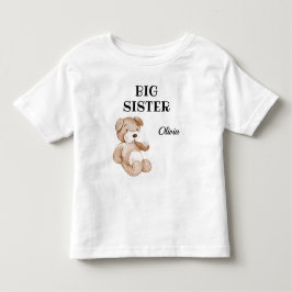 Boho Baby Shower Cute Big Sister 2T till 56T T Shirt