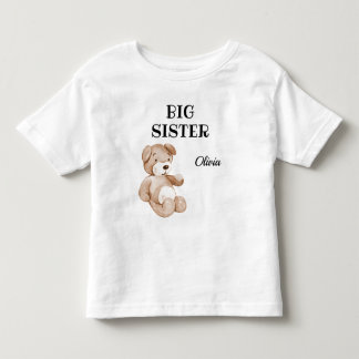 Boho Baby Shower Cute Big Sister 2T till 56T T Shirt