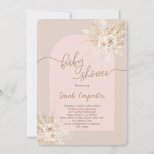 Boho Baby Shower Girl-inbjudan Inbjudningar