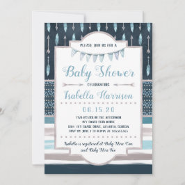 Boho Baby Shower-inbjudan Inbjudningar