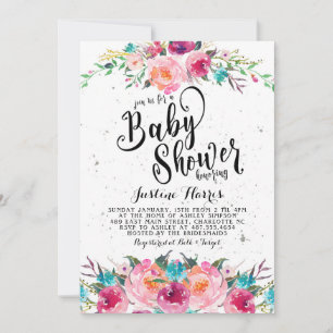 Boho Baby Shower-inbjudan Inbjudningar