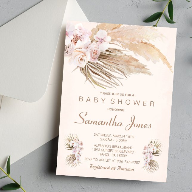 Boho Baby Shower-inbjudan Inbjudningar (Skapare uppladdad)
