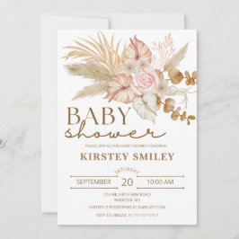 Boho Baby Shower-inbjudan Inbjudningar