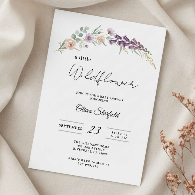 boho baby shower invitation floral baby shower  inbjudningar (Skapare uppladdad)