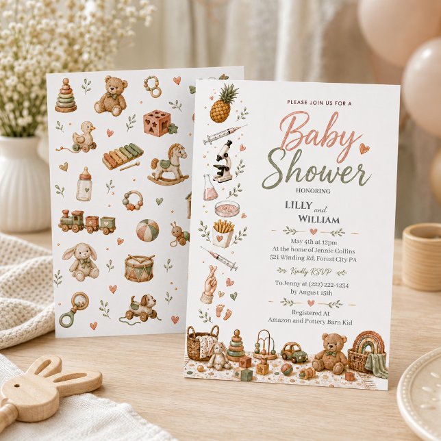 Boho Baby Shower Invitation IVF Journey Inbjudningar (Skapare uppladdad)