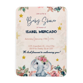 Boho Baby Shower Invitation – Modern & Stylish Magnet