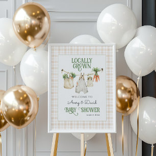 Boho Baby Shower, lokalt odlad jordbrukare Poster