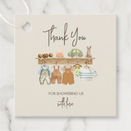 Boho Baby Shower Nursery Theme Tack Gåvor Etiketter