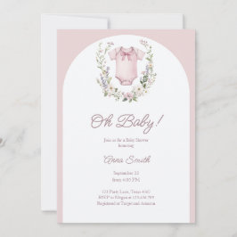 Boho Baby Shower Oh Flicka Garland Rustic Inbjudningar