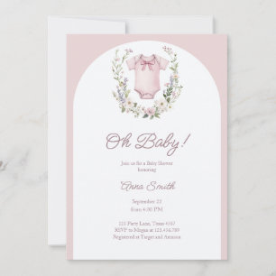 Boho Baby Shower Oh Flicka Garland Rustic Inbjudningar