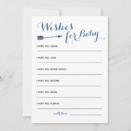 Boho Baby Shower Önskemål för Baby Inbjudningar