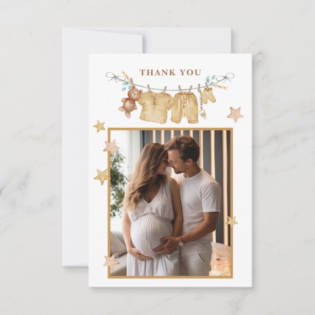 Boho Baby Shower Photo - tackkort Tack Kort (Framsida)