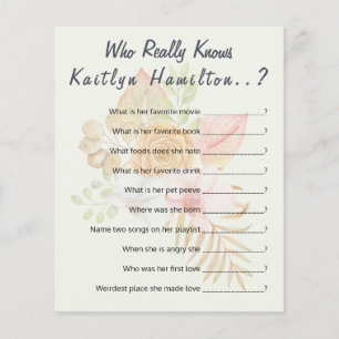 Boho Baby Shower Query Game New Mor Humor