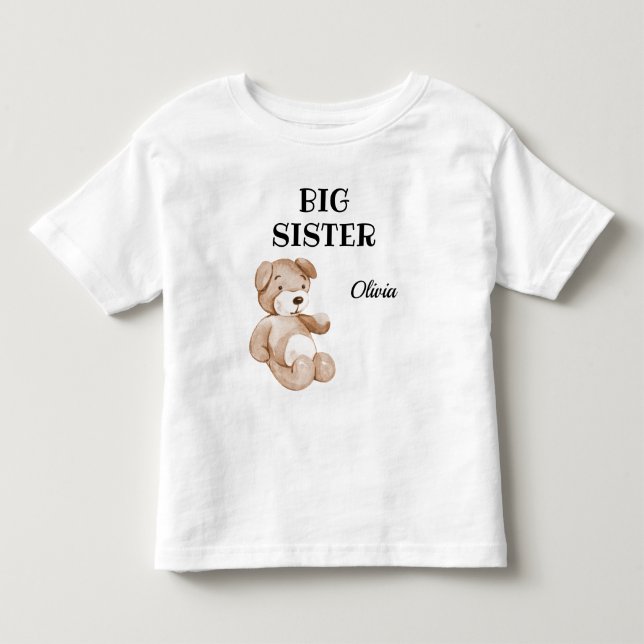 Boho Baby Shower Storasyster Bebis, Småbarn & Barn T Shirt (Framsida)