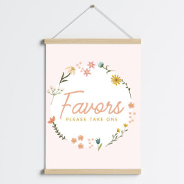 Boho Baby Shower Wildblomma Favor Poster