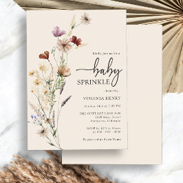 Boho Baby Sprinkle Inbjudningar