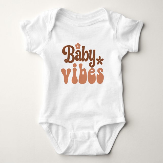 Boho Baby Vibes T Shirt (Framsida)