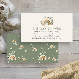 Boho Baby Visning Shower Card Tilläggskort